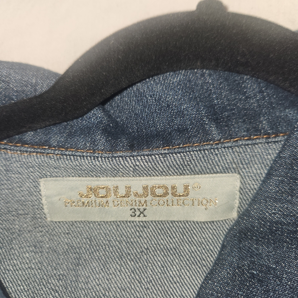 NWT Jou Jou Indigo Denim Jacket 3XL - Picture 3 of 7